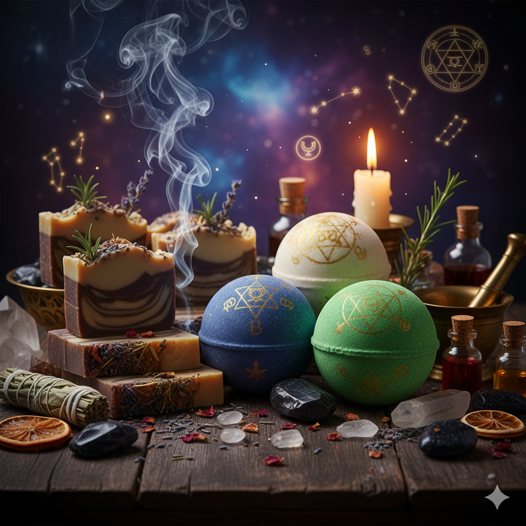 BAGNO ALCHEMICO SAPONI ARTIGIANALI A FETTE E BOMBE DA BAGNO CON OLI ESSENZIALI