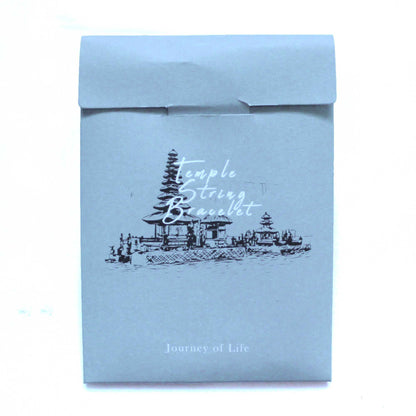 Braccialetto Temple String "Viaggio della Vita" – Nodo Infinito per Crescita e Scoperta