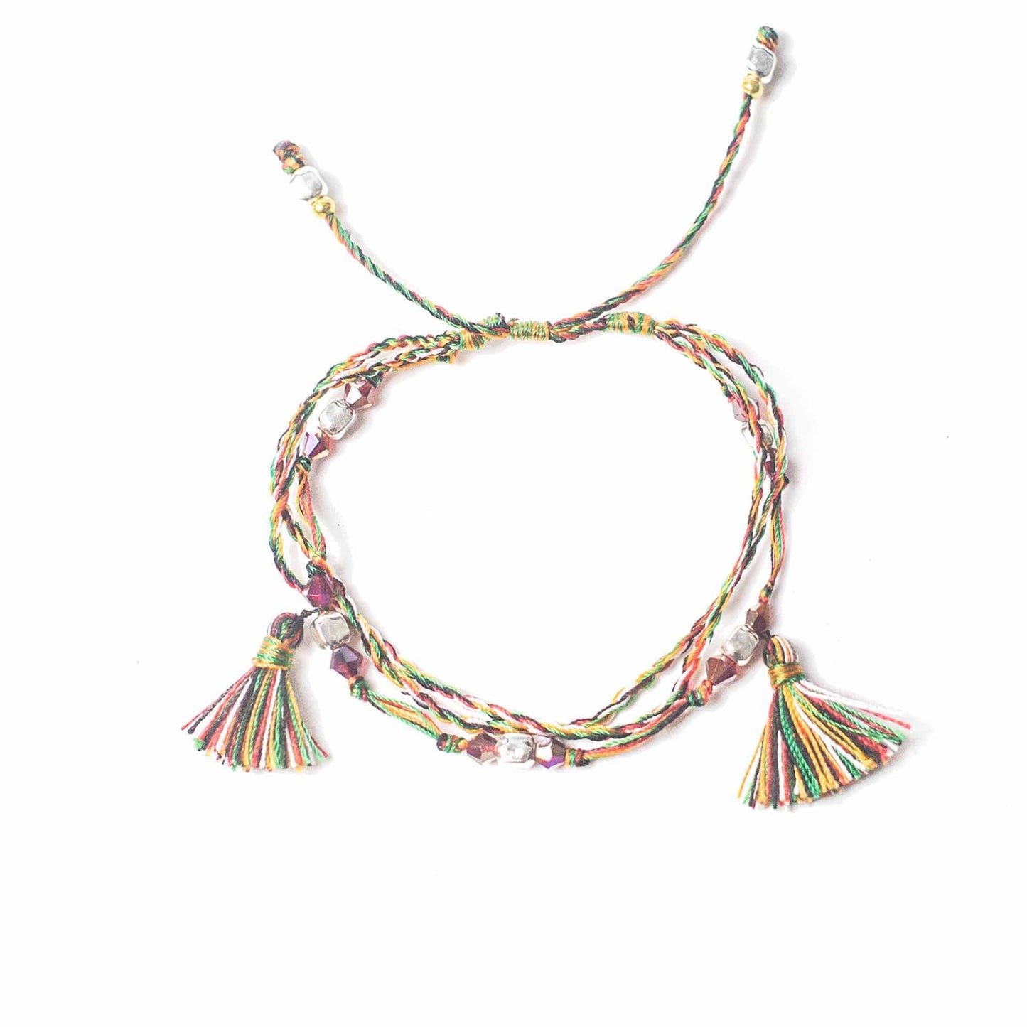 Braccialetto Temple String "Il Potere della Fede" – Nodo Infinito per Credenza e Resilienza