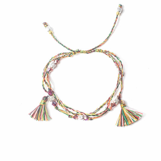 Braccialetto Temple String "Il Potere della Fede" – Nodo Infinito per Credenza e Resilienza