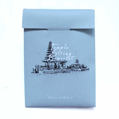 Braccialetto Temple String "Il Potere della Fede" – Nodo Infinito per Credenza e Resilienza