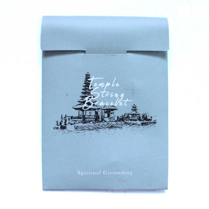 Braccialetto Temple String "Radicamento Spirituale" – Nodo Infinito per Equilibrio e Determinazione