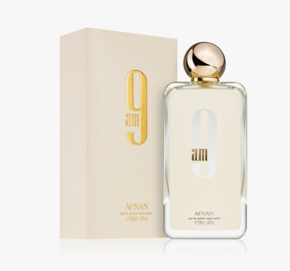 Profumo Arabo Afnan 9 AM White Edition 100 ml Eau de Parfum da donna