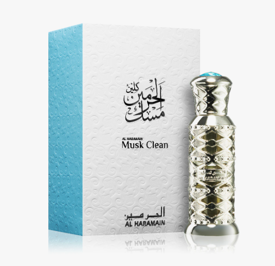 Profumo Arabo Al Haramain Musk Clean olio profumato Unisex 12 ml
