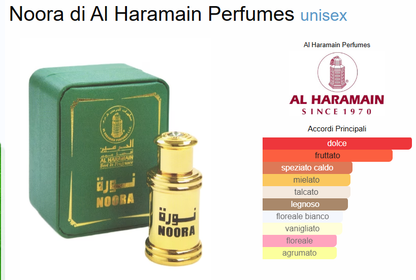 Profumo Arabo Al Haramain Noora olio profumato Unisex 12 ml
